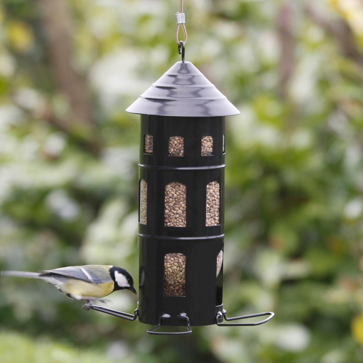 Wildlife Garden Futterautomat für Samen - schwarz