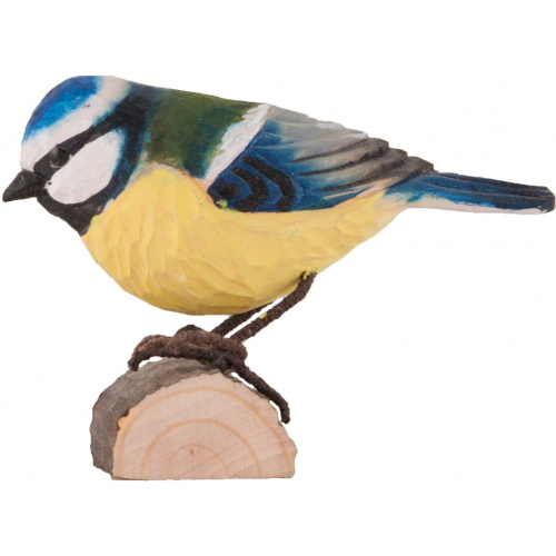 Oiseau en bois Wildlife Garden - mésange bleue