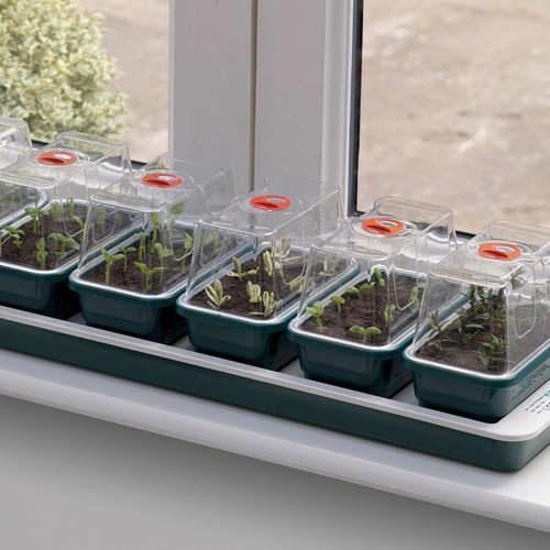 Garland minidrivhus med varme - 7 bakker