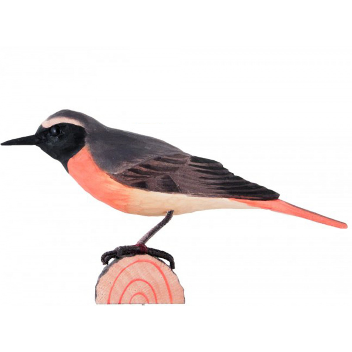 Wildlife Garden houten vogel - gekraagde roodstaart