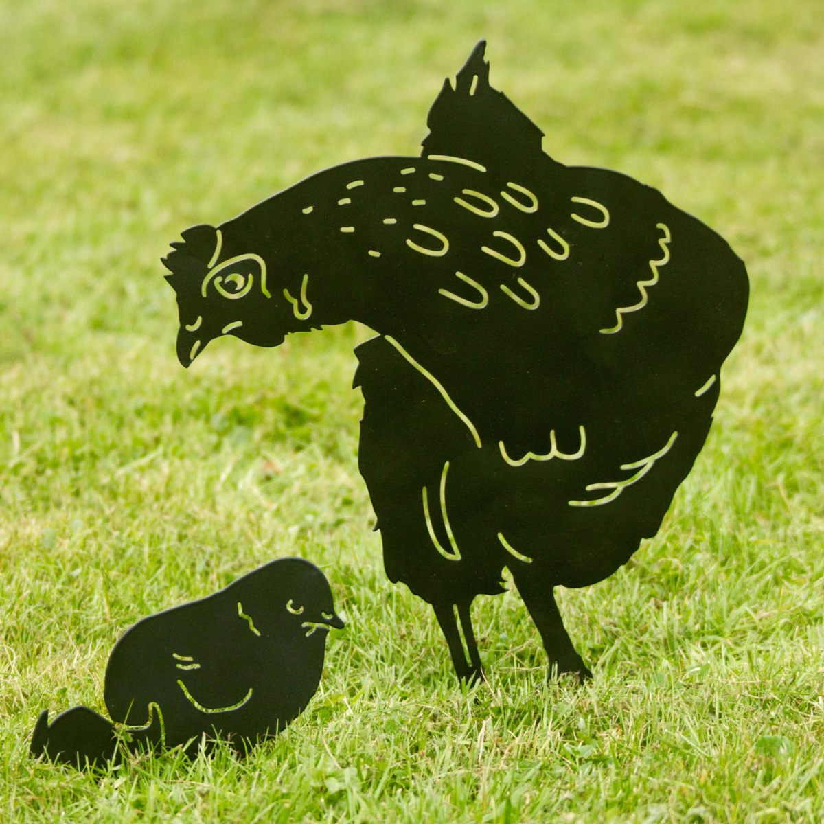 Wildlife Garden Tiersilhouette - Henne