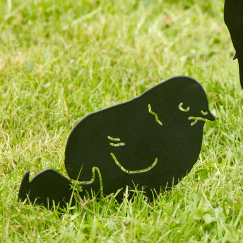 Silhouette d’animal Wildlife Garden - poule avec œufs