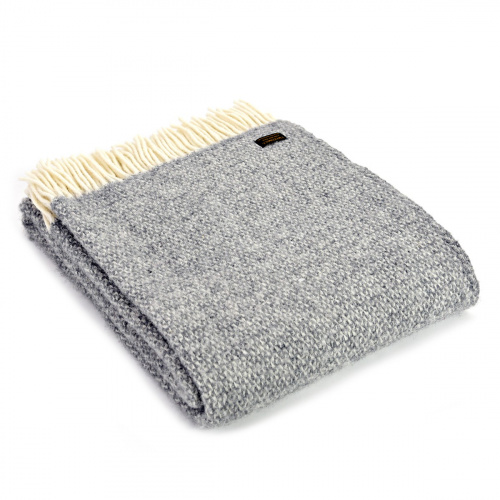 Plaid en laine Tweedmill - Illusion Grey