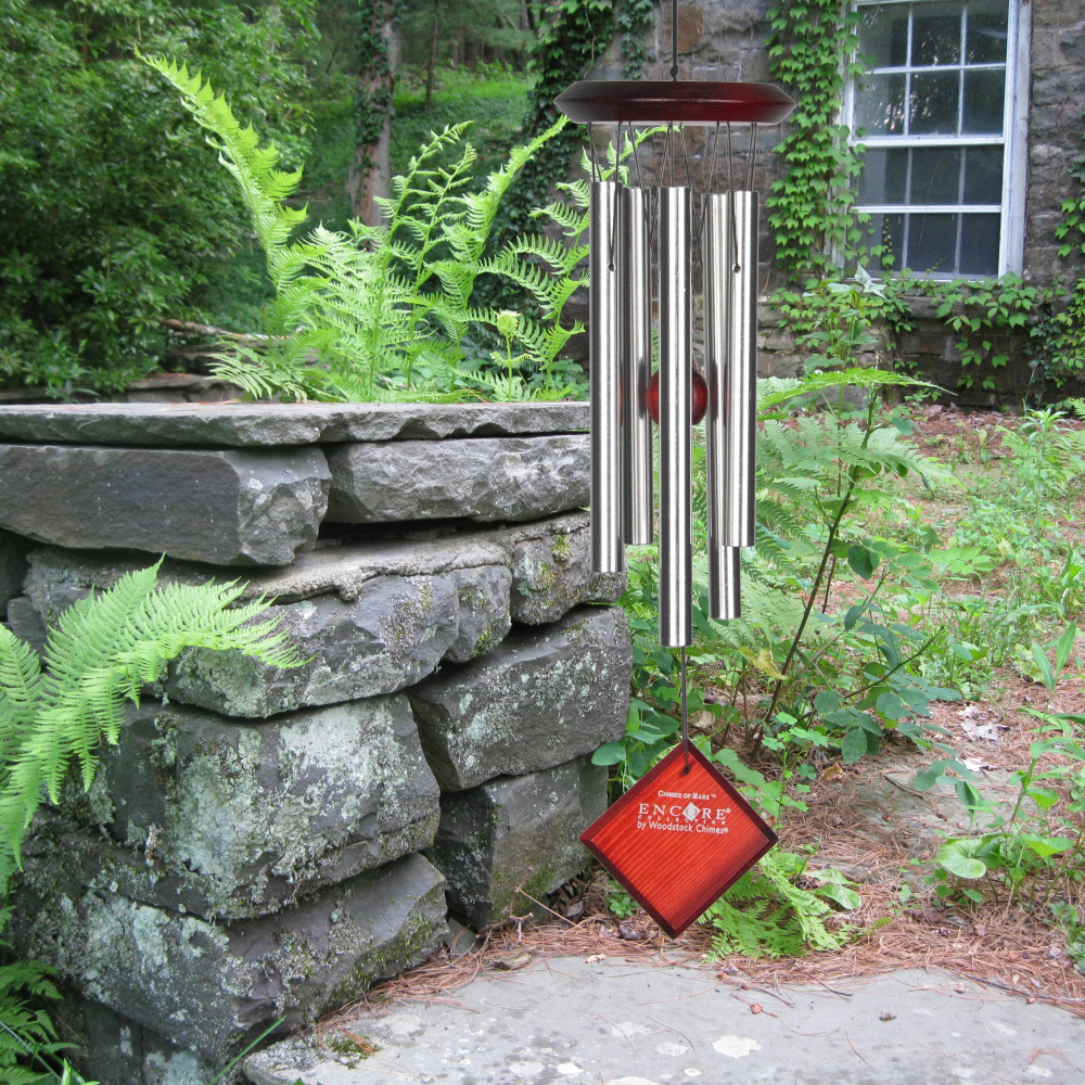 Woodstock-Windspiel, 43 cm - Mars, silber/dunkel - Bild 3