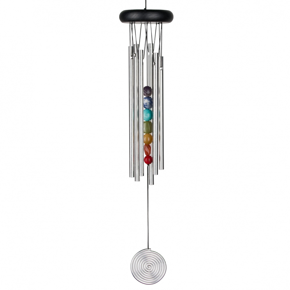 Woodstock wind chime, 47 cm - Chakra, 7 stones