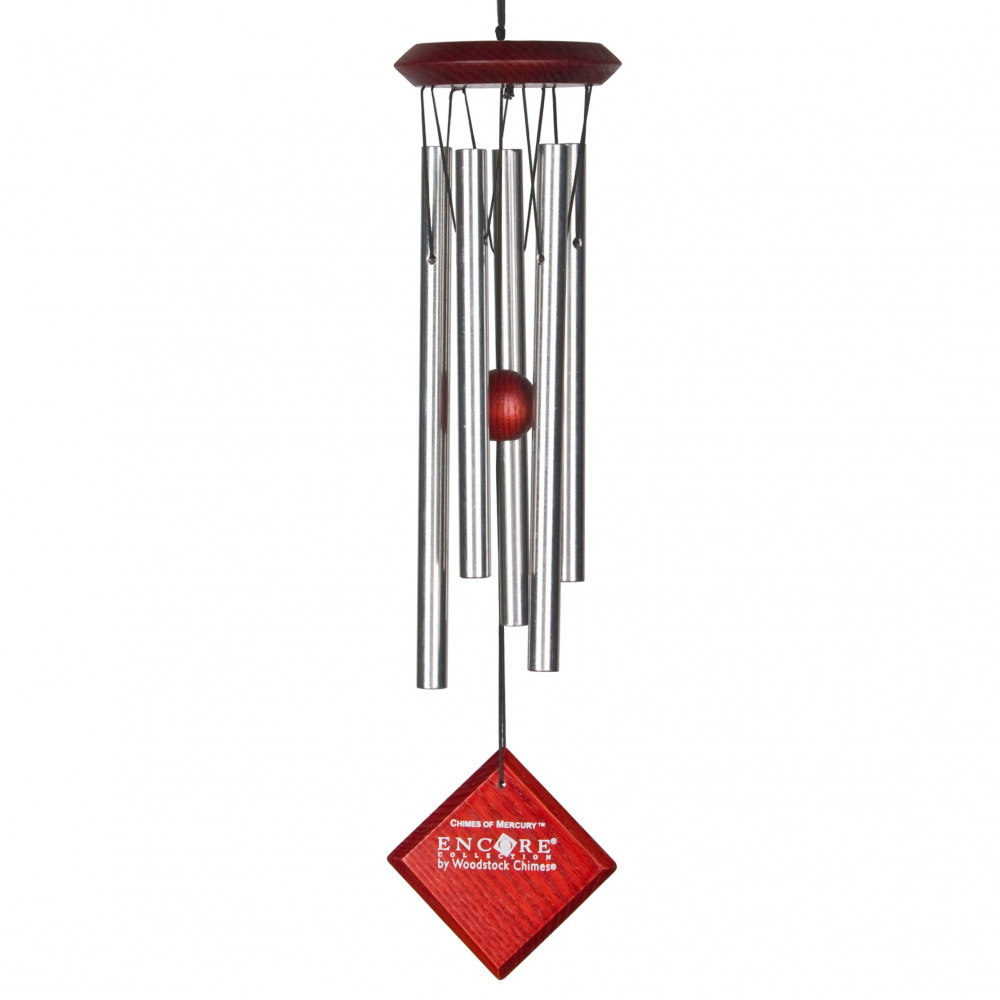 Woodstock Windspiel, 35 cm - Merkur, silber/dunkel