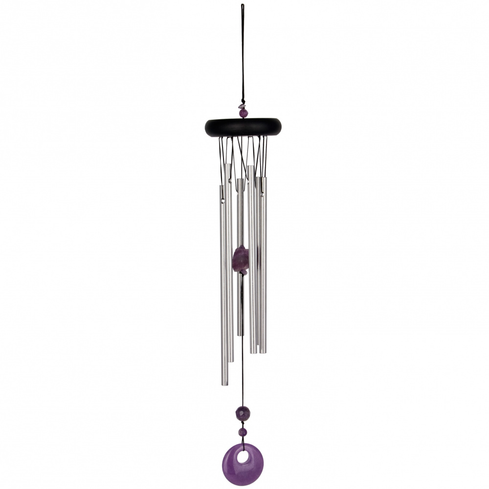 Woodstock-Windspiel, 47 cm - Chakra, Amethyst - Bild 4