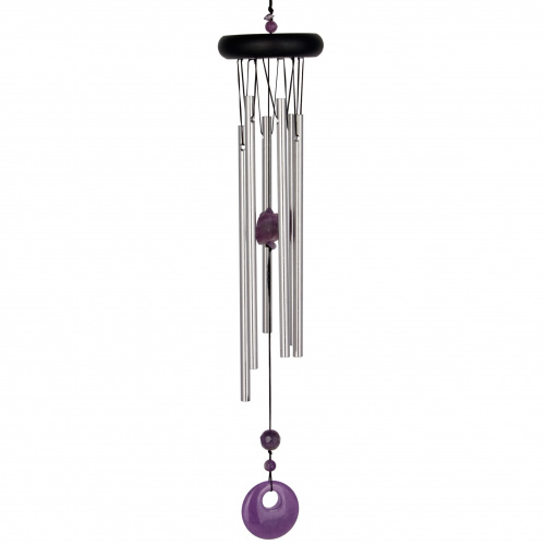 Woodstock vindspel, 47 cm - Chakra, ametist