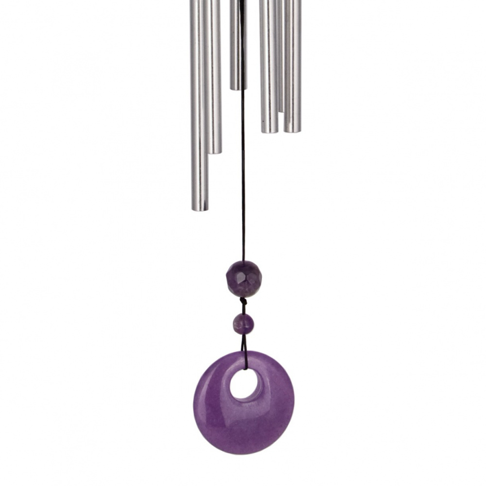 Woodstock-Windspiel, 47 cm - Chakra, Amethyst - Bild 3