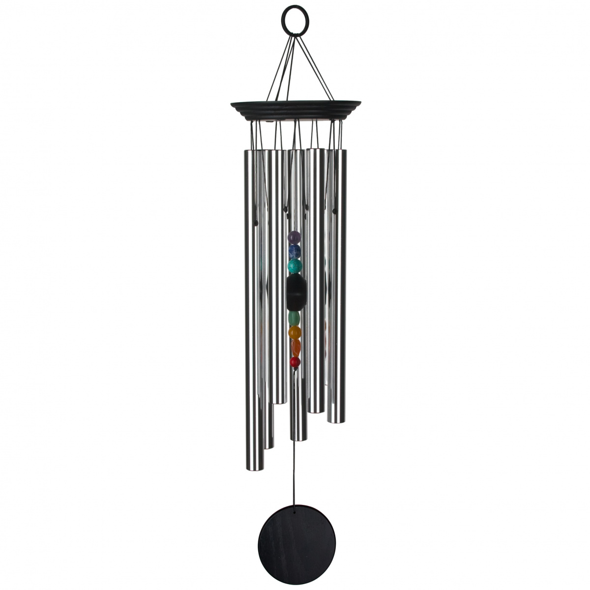 Woodstock vindspil, 63 cm - Chakra, 7 sten