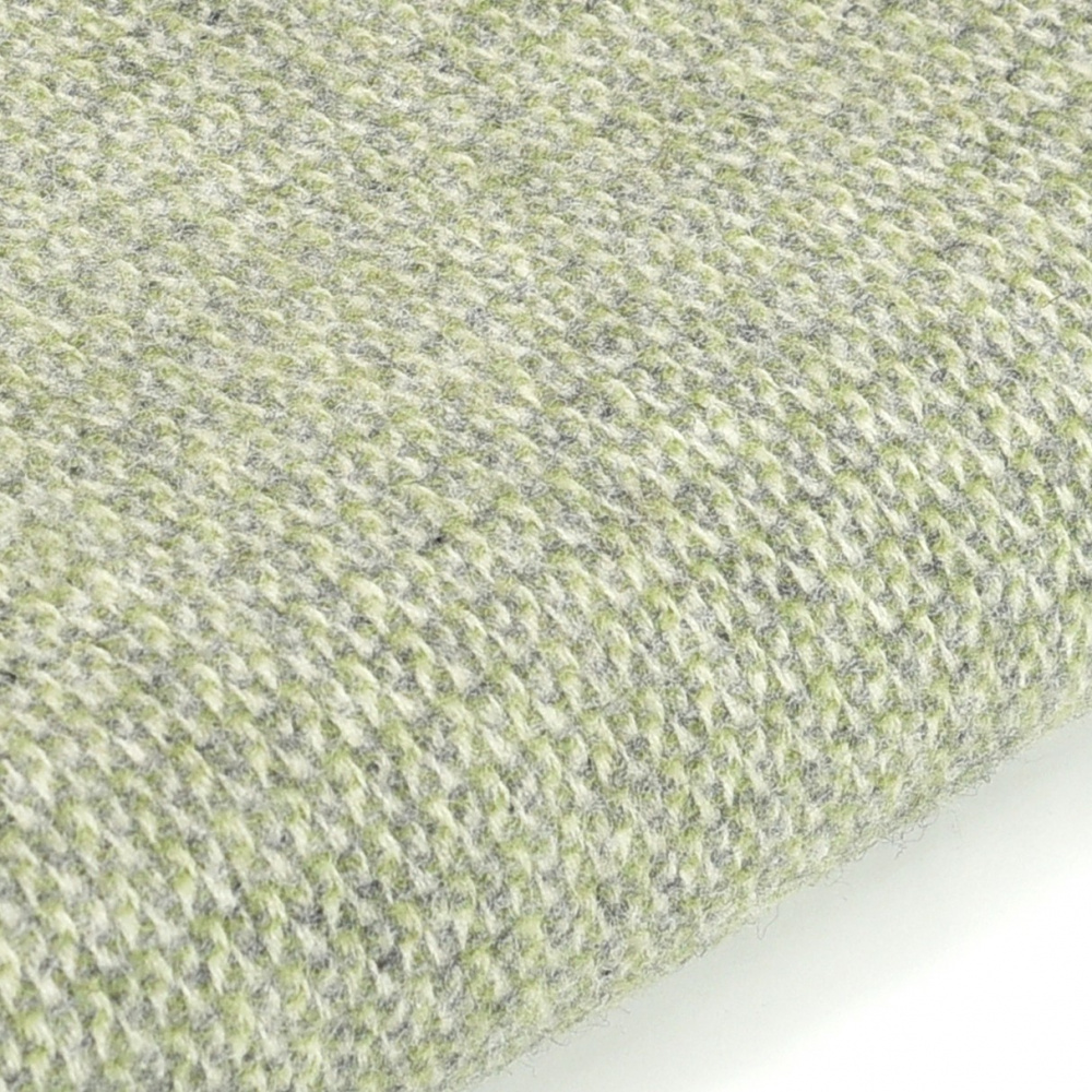Plaid en laine Tweedmill - Illusion vert/gris - Image 2