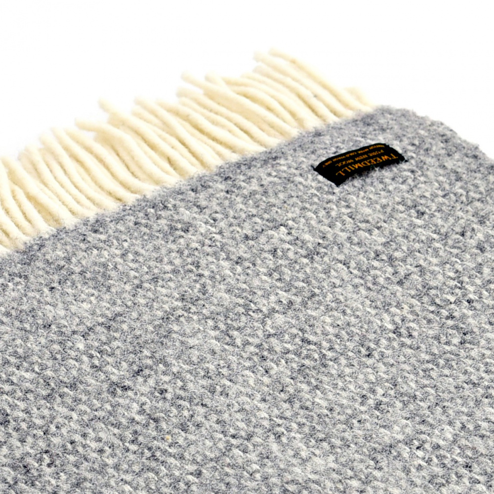 Plaid en laine Tweedmill - Illusion Grey - Image 3