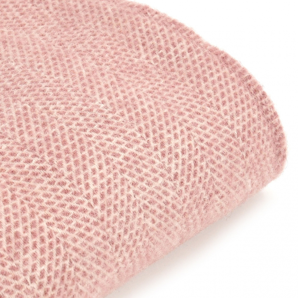 Plaid en laine Tweedmill - Beehive rose poudré - Image 2