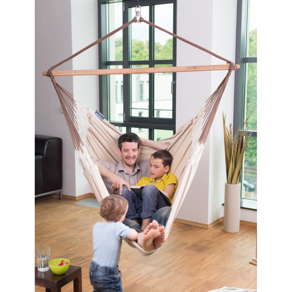 La Siesta hangstoel, kingsize, eco - Nougat - Afbeelding 4
