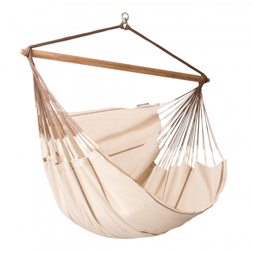 Fauteuil suspendu La Siesta, king size, écologique - Nougat