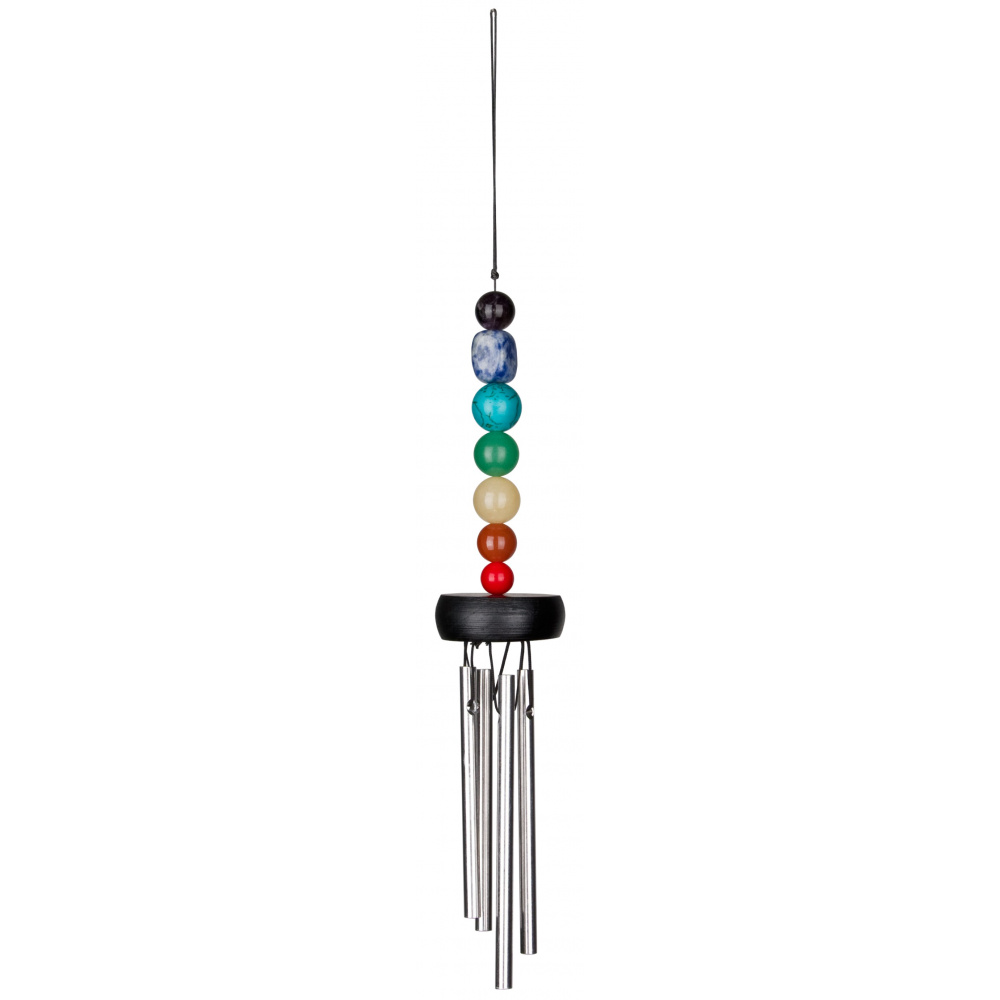 Woodstock vindspil, 29 cm - Chakra, 7 sten - Billede 2