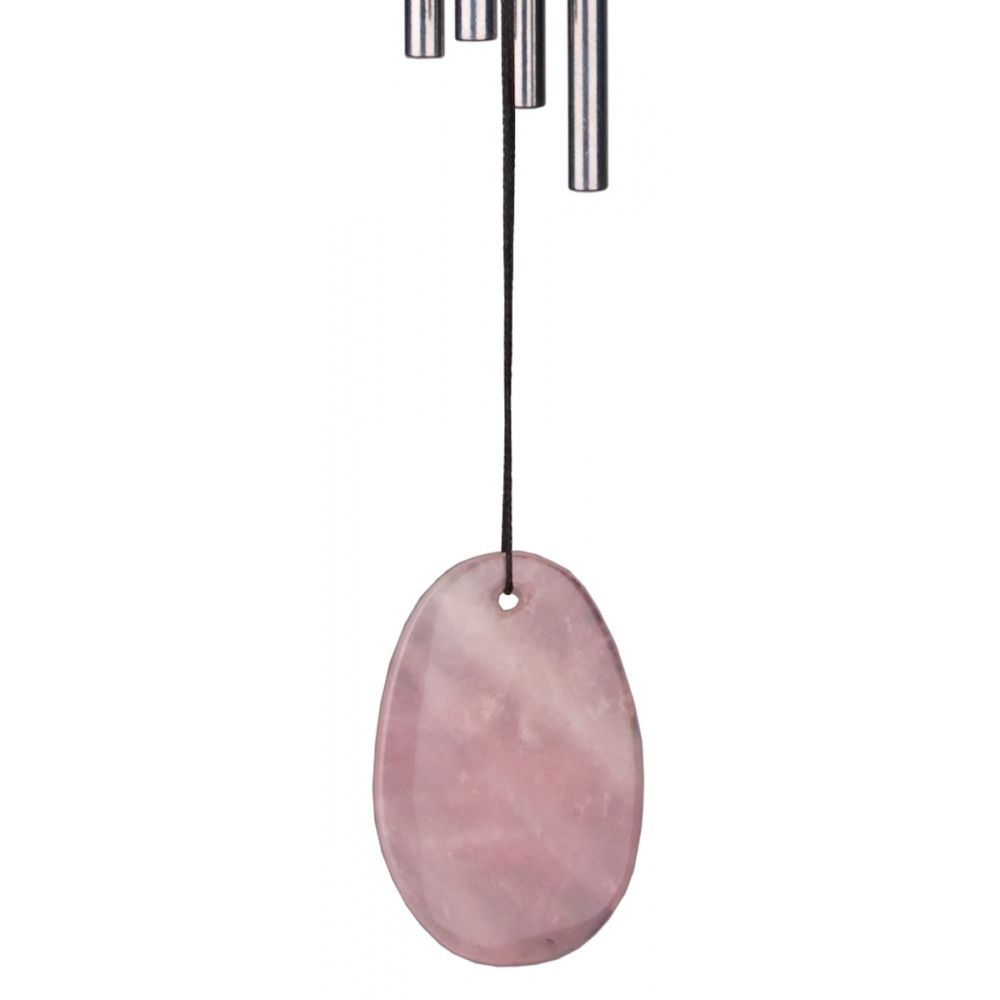 Woodstock-Windspiel, 30 cm – Edelstein, Rosenquarz - Bild 4