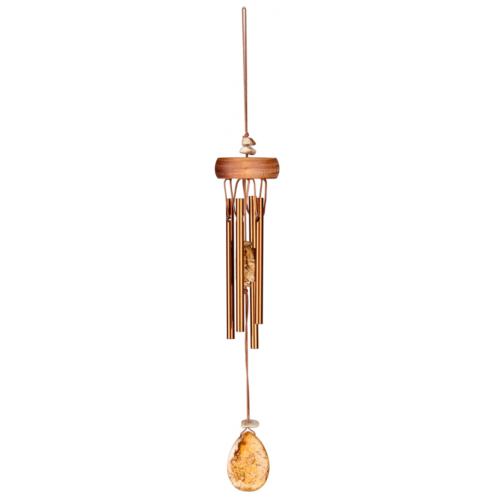 Woodstock-Windspiel, 30 cm – Edelstein, Jaspis - Bild 2