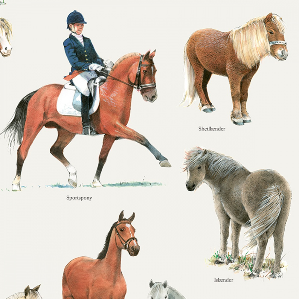 Koustrup poster - Horses and Ponies, A2 - Image 2