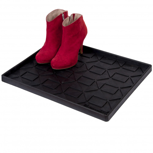 Plateau à chaussures Tica, motif graphique - 48x38