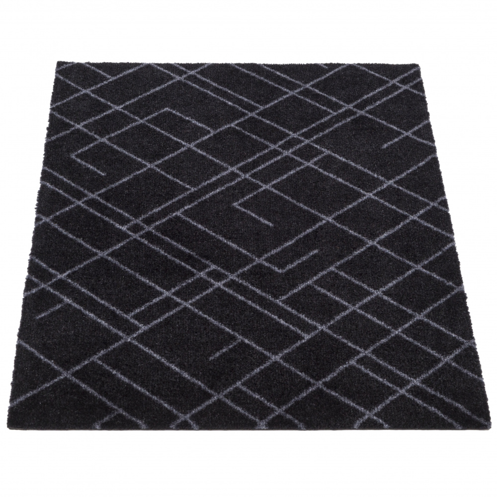 Tica dørmåtte, linjer/sort -  60x90 - Billede 5
