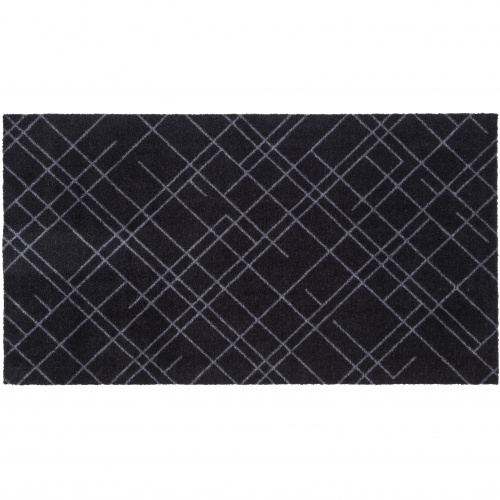 Paillasson Tica, lignes/noir -  67x120