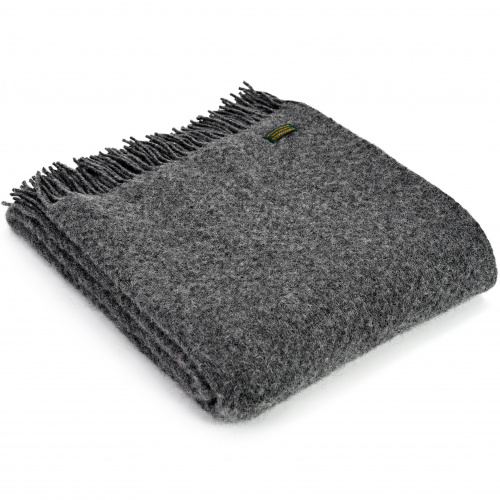 Plaid en laine Tweedmill - Wafer Slate