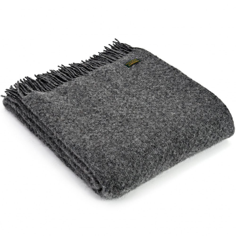 Plaid en laine Tweedmill - Wafer Slate