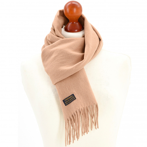 Tweedmill Schal aus Lammwolle - Camel
