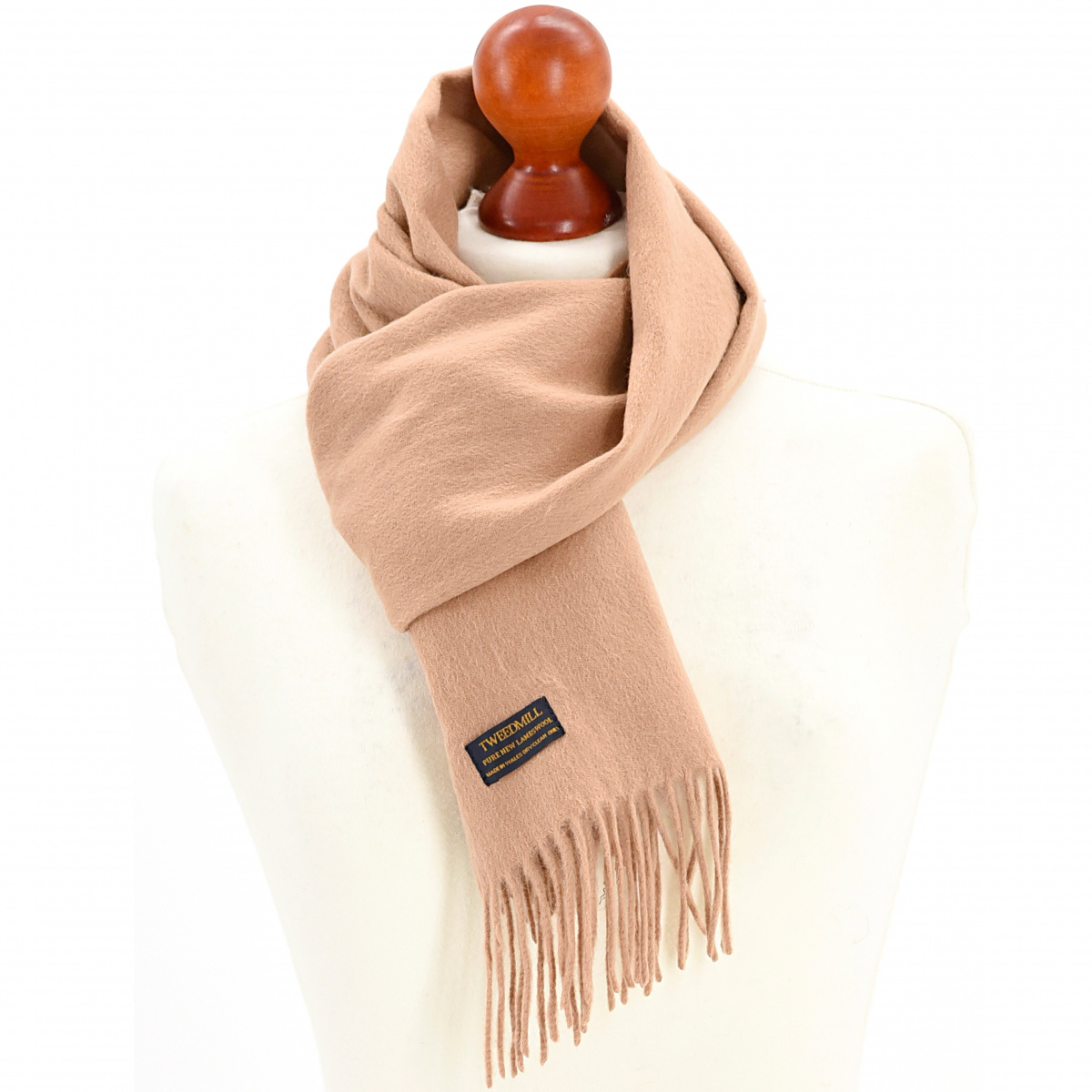 Tweedmill Schal aus Lammwolle - Camel