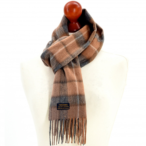 Tweedmill Schal aus Lammwolle - Natural Buchanan