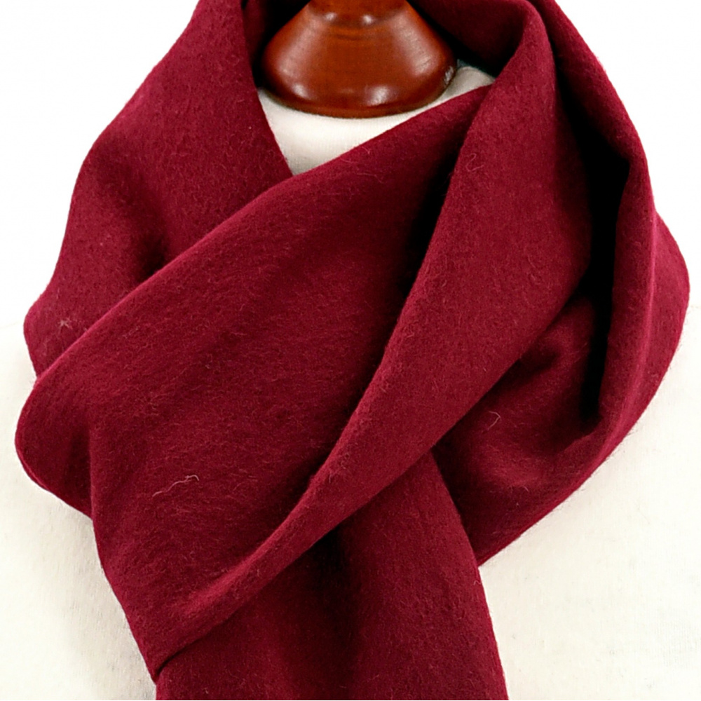 Tweedmill lambswool scarf - Wine - Image 2