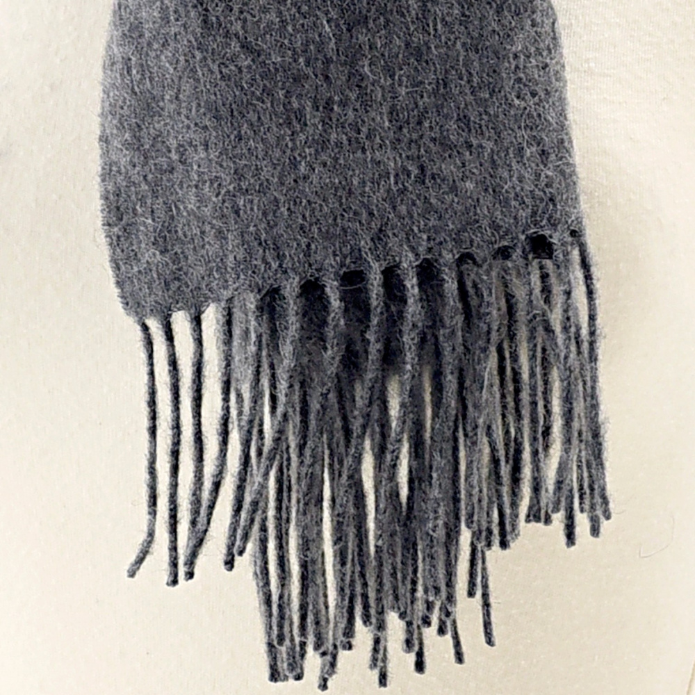 Tweedmill halsduk i lammull - Silver Grey - Bild 3