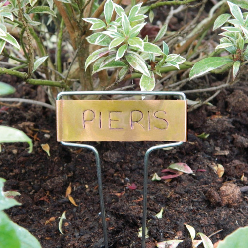 Garland plantenlabels met koper, 5 st.