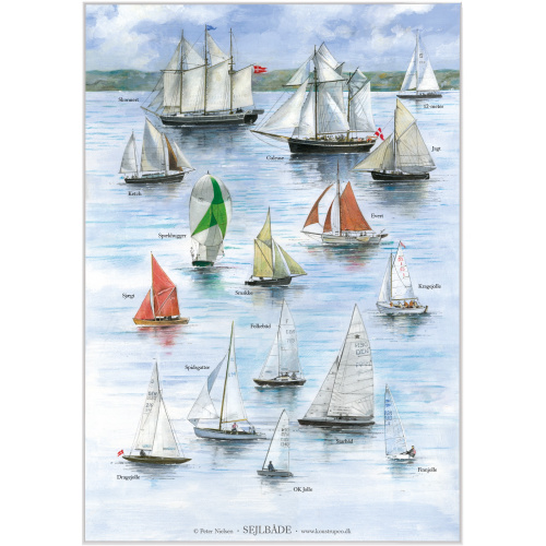 Koustrup Poster - Sailboats, A2