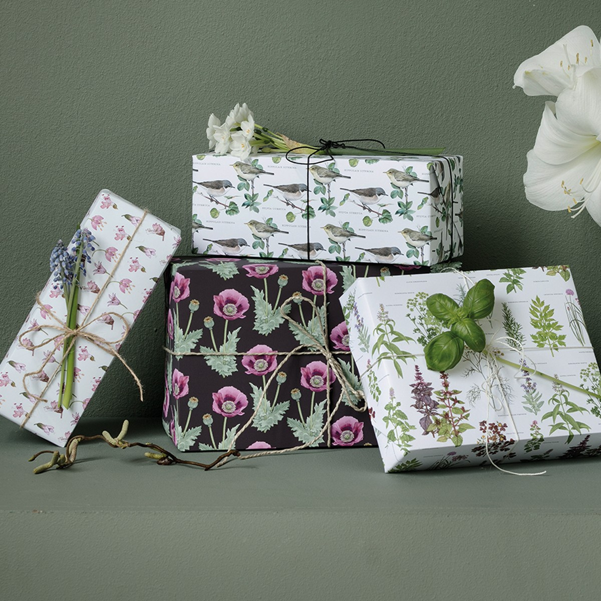 Koustrup & Co. Geschenkpapier – Blumen und Kräuter