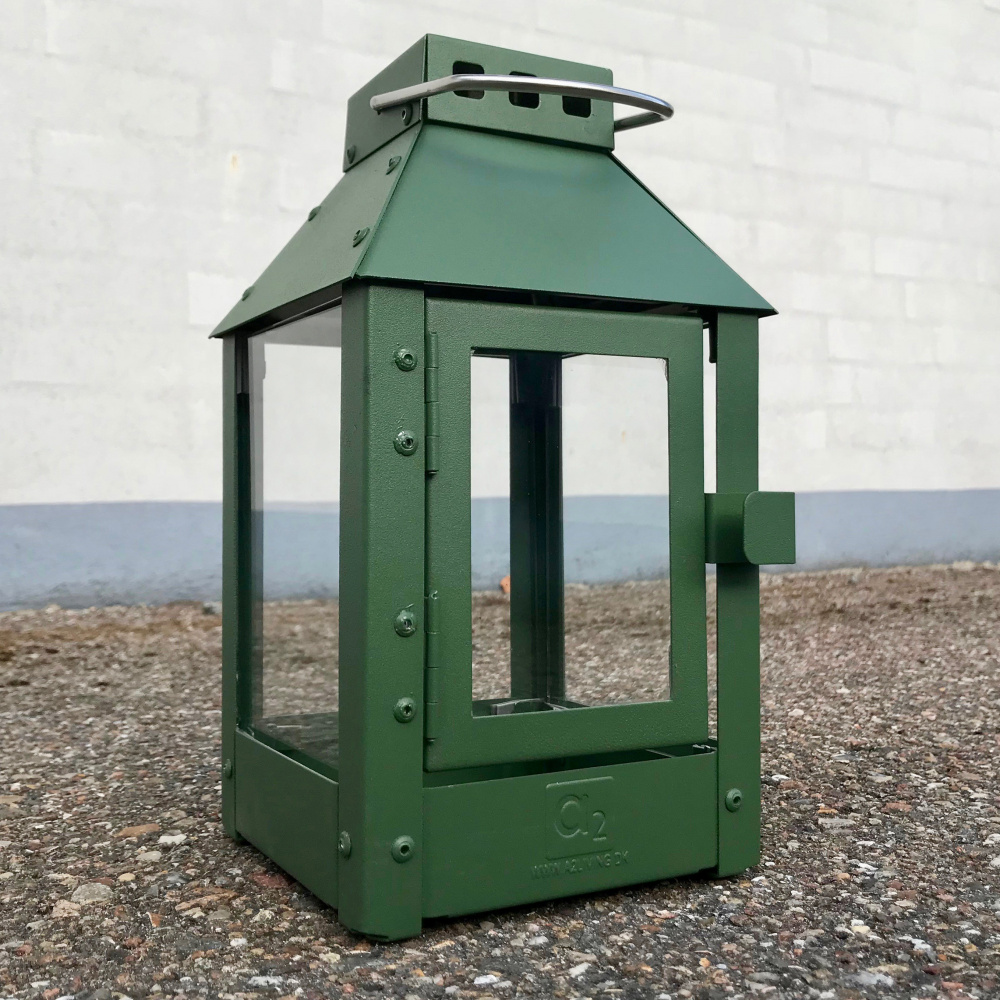 A2 Living steel lantern, olive green - 25 cm - Image 2