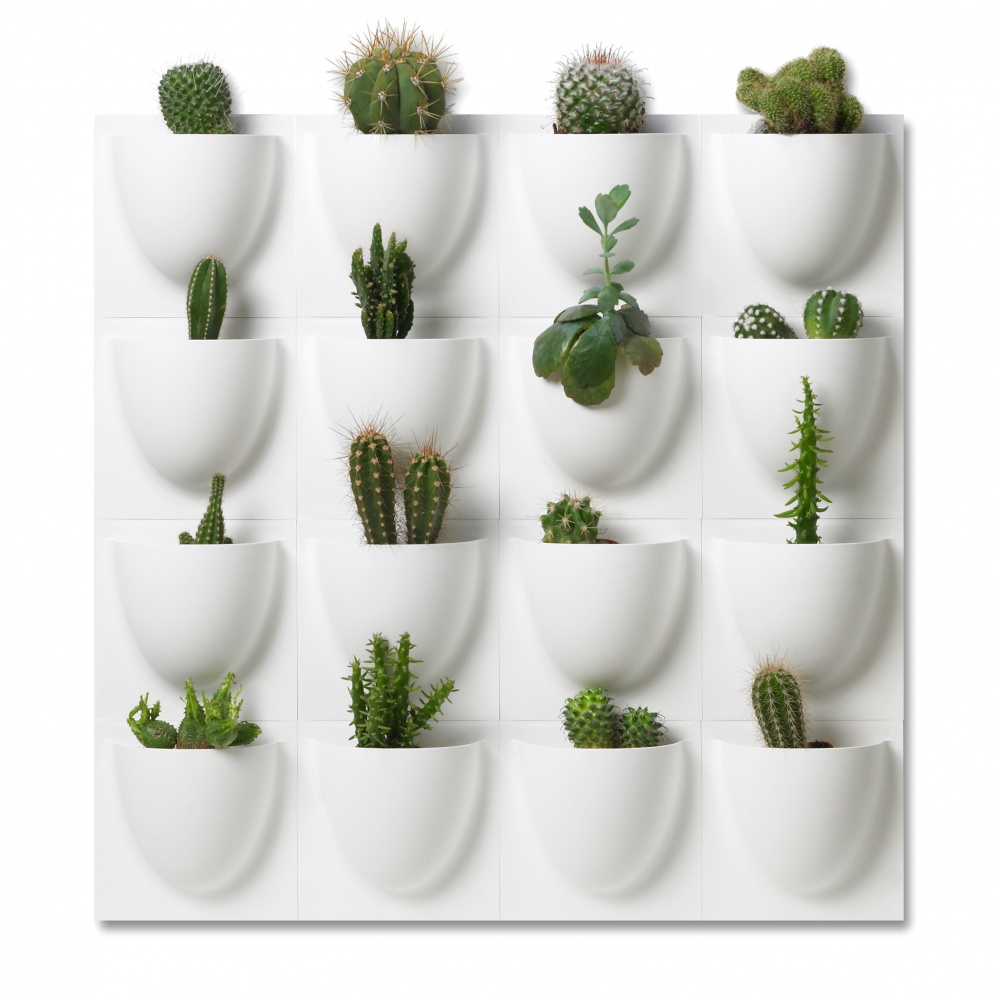 VertiPlants Mini vægkrukke - hvid - Billede 2