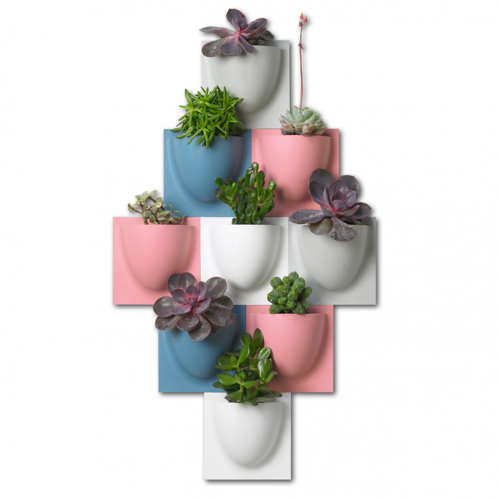 VertiPlants Mini vægkrukke - hvid - Billede 4