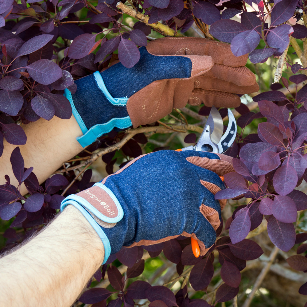 Burgon & Ball havehandsker, herre - Denim - Billede 2