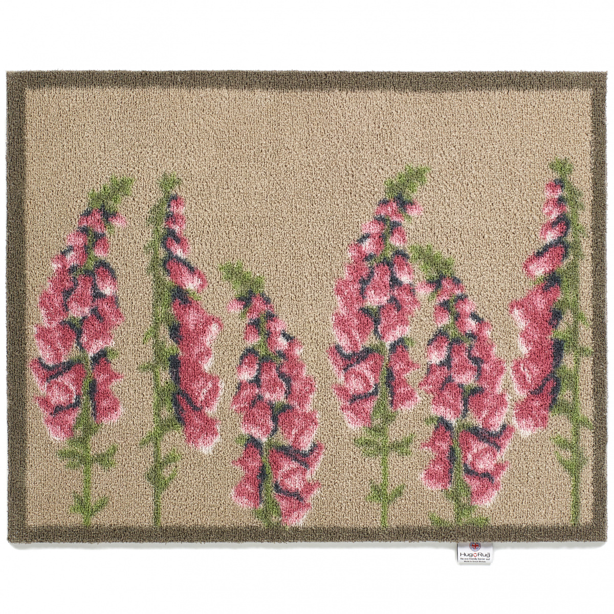 Hug Rug ekologisk dörrmatta, 65x85 - Blommor