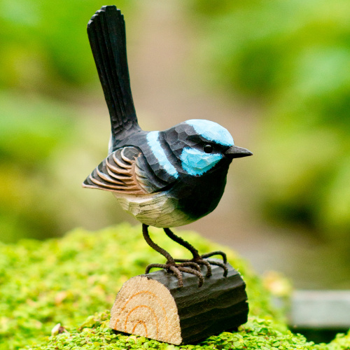 Wildlife Garden Holzvogel – Elfenblauvogel