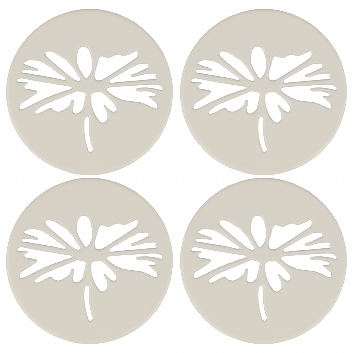 Wildlife Garden magneter til dug, 4 stk. - hvid