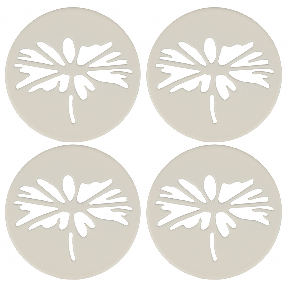 Aimants pour nappe Wildlife Garden, 4 pièces - blancs