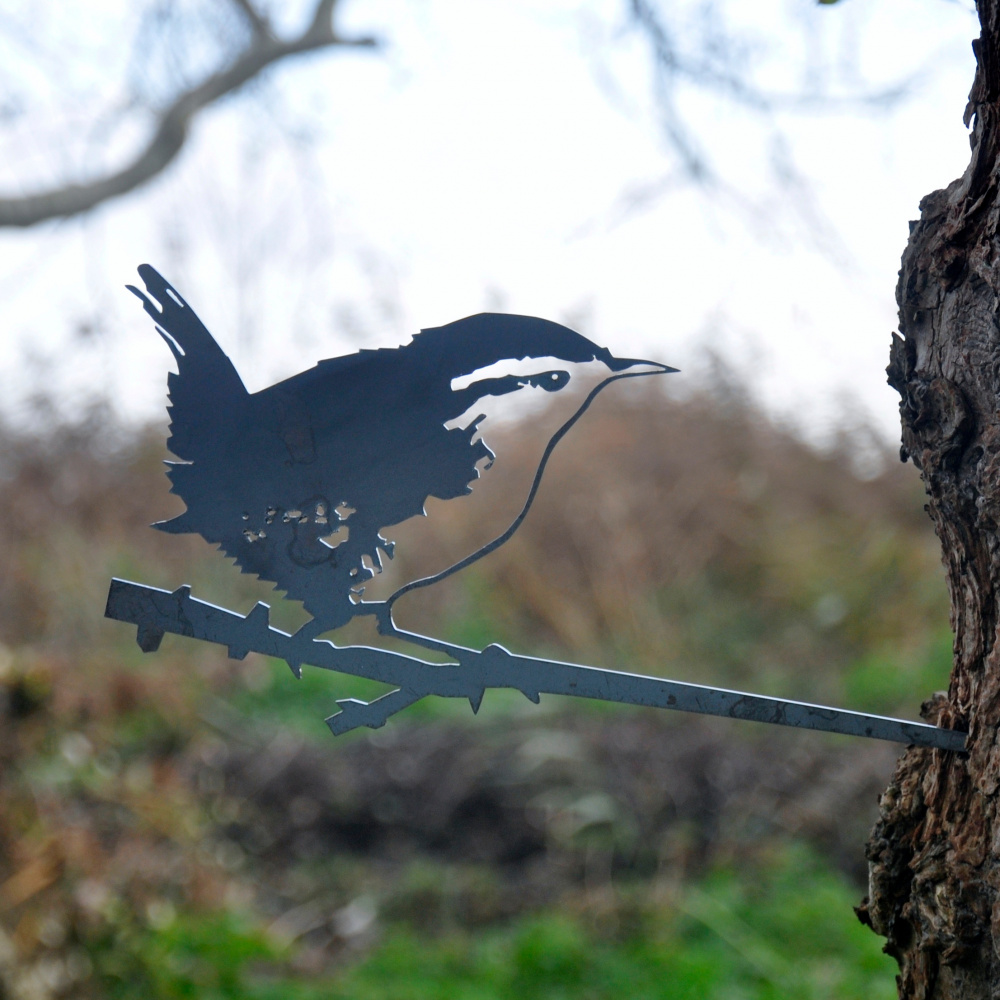 Metalbird bird in corten steel - wren - Image 5