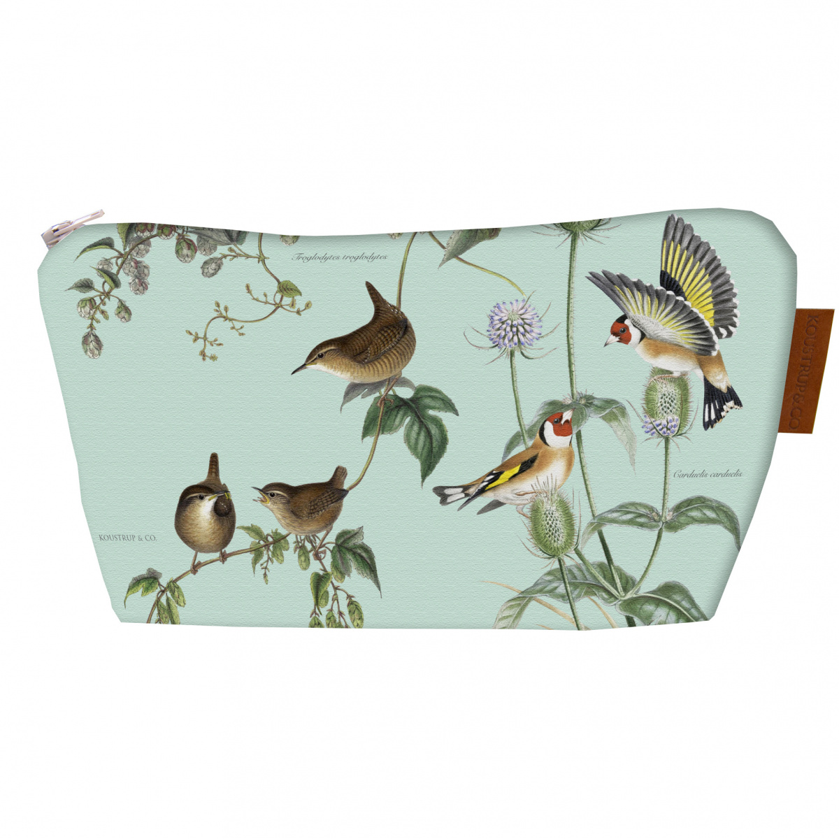 Koustrup & Co. Kosmetiktasche m. Boden - Gartenvögel