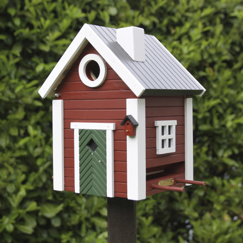 Wildlife Garden Vogelhaus/Futterautomat - rot