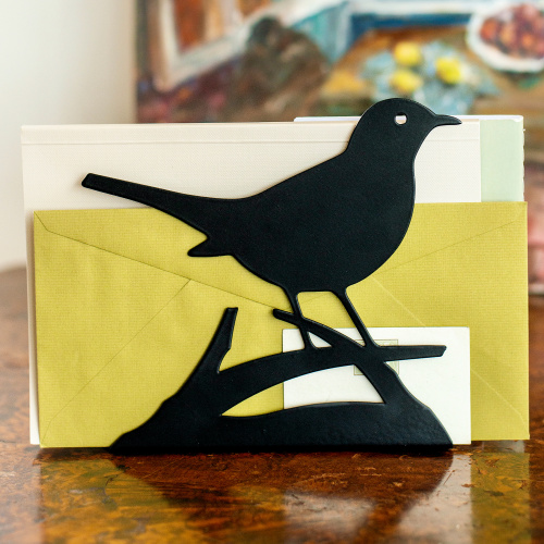 Boîte aux lettres Wildlife Garden avec merle noir