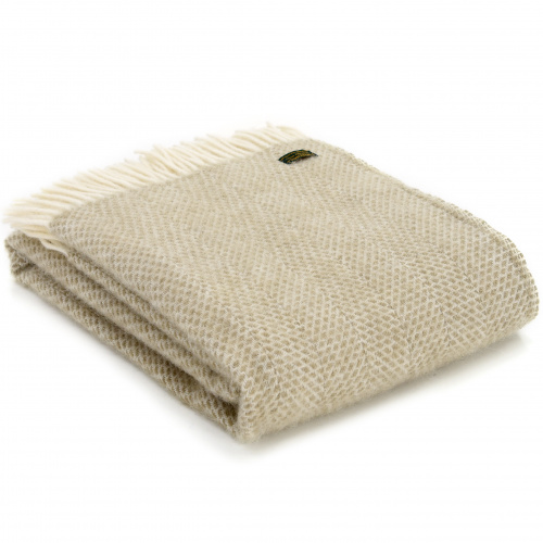 Tweedmill uldplaid - Beehive Oatmeal