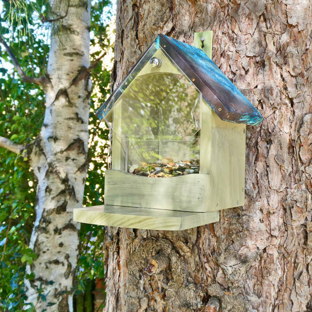 Wildlife World egern foderhus med kobbertag - Billede 2